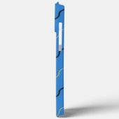 Blauwe kronkels Case-Mate iPhone case (Achterkant / Links)