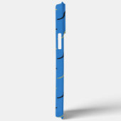 Blauwe kronkels Case-Mate iPhone case (Achterkant / Rechts)