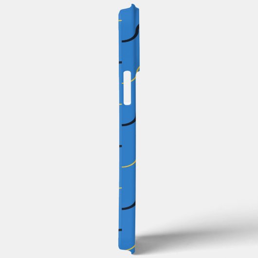 Blauwe kronkels Case-Mate iPhone case (Achterkant / Rechts)