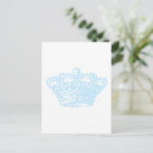 Blauwe Kroon Briefkaart (Staand voorkant)