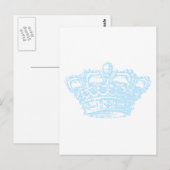 Blauwe Kroon Briefkaart (Voorkant / Achterkant)