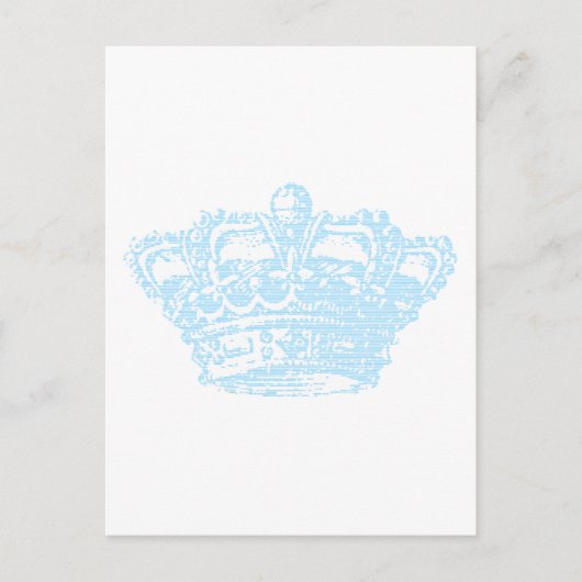 Blauwe Kroon Briefkaart (Voorkant)