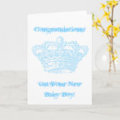 Blauwe kroon kaart (Gele Bloem)