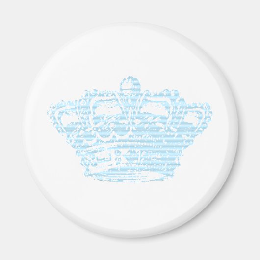 Blauwe kroon magneet (Voorkant)