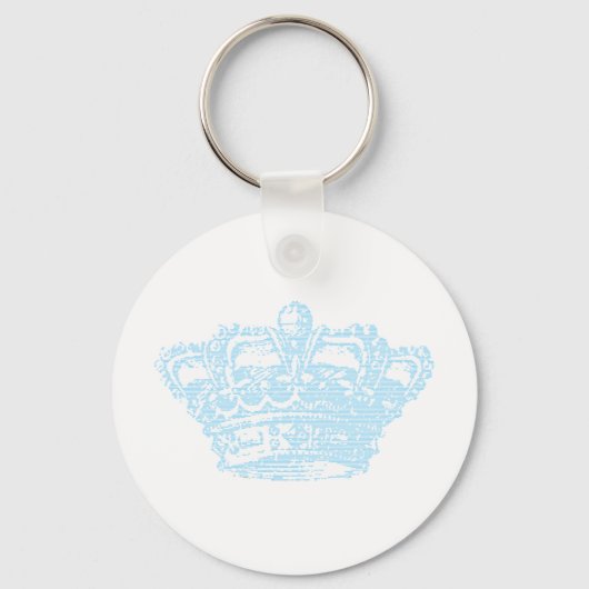 Blauwe kroon sleutelhanger (Voorkant)