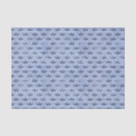 Blauwe kroon tissuepapier