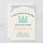 Blauwe kroongele juwelen Kleine prins Uitnodiging (Voorkant)