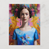Blauwe kroonprinses briefkaart (Voorkant)