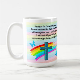 BLAUWE KROSS EN BUTTERFLY ISAIAH 41:10 KOFFIEMOK