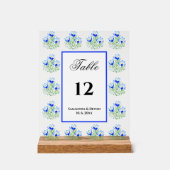 Blauwe kruiden acryl bord (Voorkant)