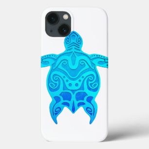 Blauwe kruidenschildpad iPhone 13 hoesje