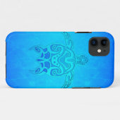 Blauwe kruidenschildpad Case-Mate iPhone case (Achterkant (horizontaal))