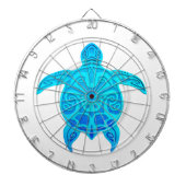 Blauwe kruidenschildpad dartbord (Voorkant)
