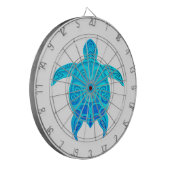 Blauwe kruidenschildpad dartbord (Voorkant Links)