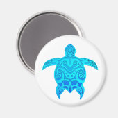 Blauwe kruidenschildpad magneet (Voorkant / Achterkant)