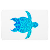 Blauwe kruidenschildpad magneet (Horizontaal)