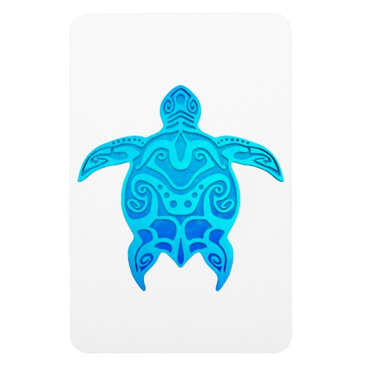 Blauwe kruidenschildpad magneet (Verticaal)