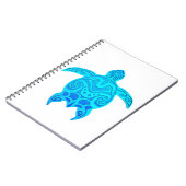 Blauwe kruidenschildpad notitieboek (Linkerzijde)