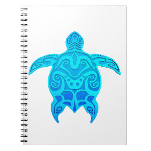Blauwe kruidenschildpad notitieboek
