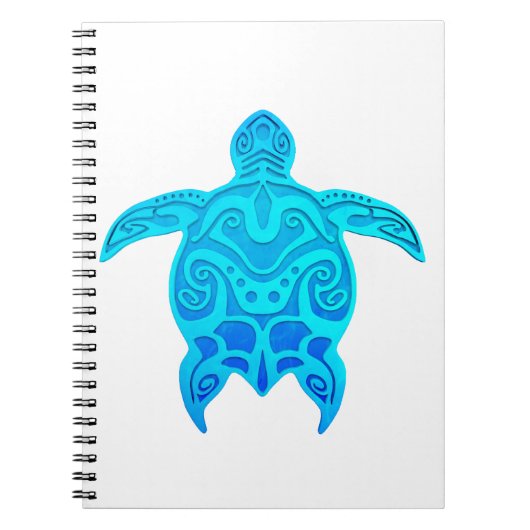 Blauwe kruidenschildpad notitieboek (Voorkant)