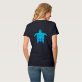 Blauwe kruidenschildpad t-shirt (Achterkant volledig)