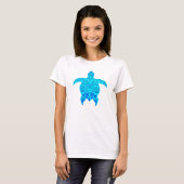 Blauwe kruidenschildpad t-shirt (Voorkant volledig)