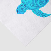 Blauwe kruidenschildpad tissuepapier (Detail)