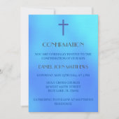 blauwe kruis-bevestigingsceremonie kaart (Voorkant)