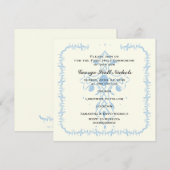 Blauwe Kruis Eerste Communie Bevestiging Kaart (Voorkant / Achterkant)