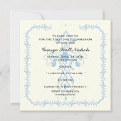 Blauwe Kruis Eerste Communie Bevestiging Kaart (Voorkant)