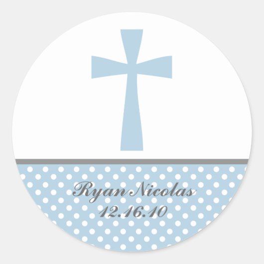 Blauwe kruis Stickers (Voorkant)