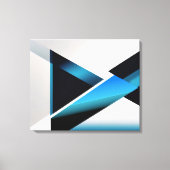 Blauwe Kruising Canvas Afdruk (Voorkant)