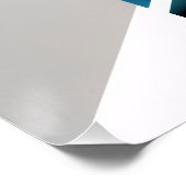 Blauwe Kruising Perfect Poster (Hoek)