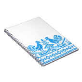 Blauwe kruissteek notitieboek (Rechterzijde)