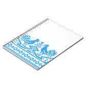 Blauwe kruissteek notitieboek (Linkerzijde)
