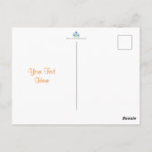 Blauwe kruiwagens in voorjaarsBriefkaart Briefkaart (Achterkant)