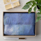 Blauwe kunst tissuepapier (Geschenk)