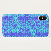 Blauwe kunstborrelen van pop Case-Mate iPhone case (Achterkant (horizontaal))