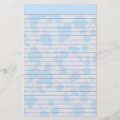 Blauwe kunstgebondenheid briefpapier (Voorkant)