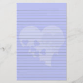 Blauwe kunstgebondenheid briefpapier (Voorkant)