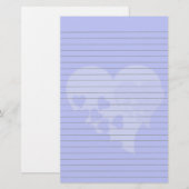 Blauwe kunstgebondenheid briefpapier (Voorkant / Achterkant)