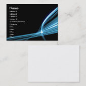 Blauwe kunstlijnen visitekaartje (Voorkant / Achterkant)