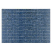 Blauwe kurktextuur met witte lijnen snijplank (Voorkant)