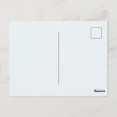 Blauwe Kust Bloemige Save the Date Briefkaart (Achterkant)