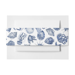 Blauwe Kust Bruiloft Uitnodigingen Wikkel