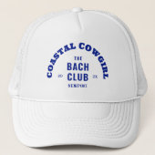 Blauwe Kust Cowgirl De Bach Club Trucker Pet (Voorkant)