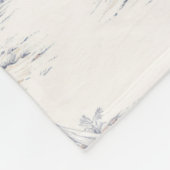 Blauwe Kust Franse Toile Fleece Deken (Hoek)