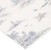 Blauwe Kust Franse Toile Tafelkleed (Gekanteld)