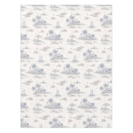 Blauwe Kust Franse Toile Tafelkleed