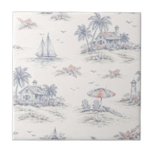 Blauwe Kust Franse Toile